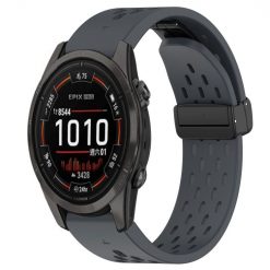 Kryty na mobil | Remienok Safe Wristband tmavosivý pre Garmin Epix Pro 42mm | Kryty na mobil