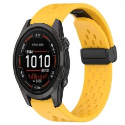 Kryty na mobil | Remienok Safe Wristband žltý pre Garmin Epix Pro 42mm | Kryty na mobil