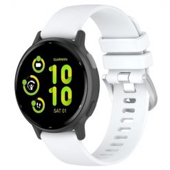 Kryty na mobil | Remienok Solid Wristband biely pre Garmin Vivoactive 5 | Kryty na mobil