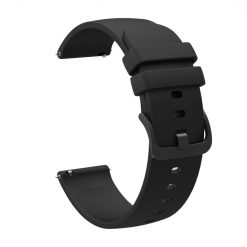 Kryty na mobil | Remienok Solid Wristband čierny pre Garmin Vivomove 3 (20mm) | Kryty na mobil