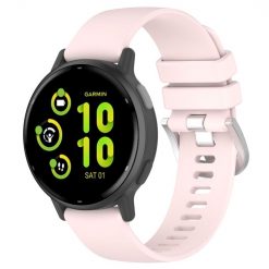 Kryty na mobil | Remienok Solid Wristband ružový pre Garmin Vivoactive 5 | Kryty na mobil