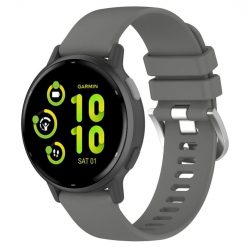 Kryty na mobil | Remienok Solid Wristband sivý pre Garmin Vivoactive 5 | Kryty na mobil