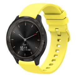 Remienok Solid Wristband žltý pre Garmin Vivomove 3 (20mm)