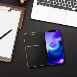 Kryty na mobil | Knižkové puzdro Luna Book čierne – Apple iPhone 16 Pro | Kryty na mobil