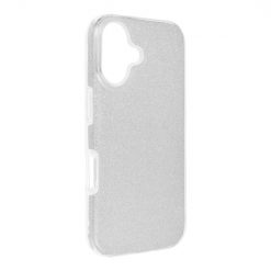 Ligotavý Kryt Forcell Shining strieborný – Apple iPhone 16