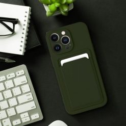 Kryty na mobil | Zadný kryt Card Case zelený – Apple iPhone 16 Pro Max | Kryty na mobil