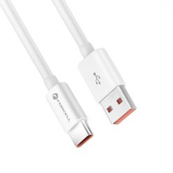Kryty na mobil | Dátový kábel Forcell F-ENERGY C336 USB-A na USB-C QC4.0 3A 60W 1m biely | Kryty na mobil