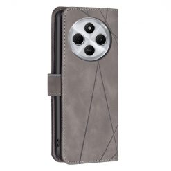 Knižkové puzdro Rhombus sivé – Xiaomi Redmi 14C / Poco C75 | Kryty na mobil Kryty na mobil | Knižkové puzdro Rhombus sivé – Xiaomi Redmi 14C / Poco C75 | Kryty na mobil