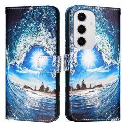 Knižkové puzdro Trendy Colored case Vlna – Samsung Galaxy S24 FE