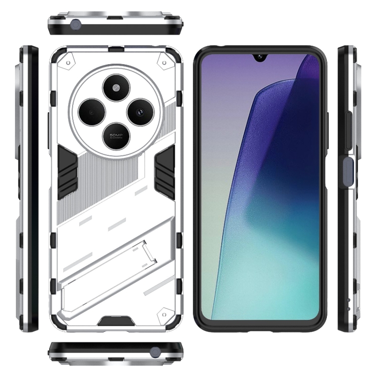 Odolný Kryt Punk armor case biely – Xiaomi Redmi 14C / Poco C75 | Kryty na mobil Kryty na mobil | Odolný Kryt Punk armor case biely – Xiaomi Redmi 14C / Poco C75 | Kryty na mobil