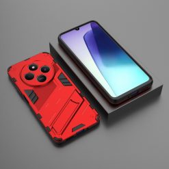 Kryty na mobil | Odolný Kryt Punk armor case červený – Xiaomi Redmi 14C / Poco C75 | Kryty na mobil