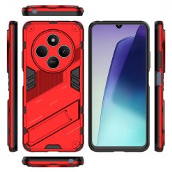 Kryty na mobil | Odolný Kryt Punk armor case červený – Xiaomi Redmi 14C / Poco C75 | Kryty na mobil
