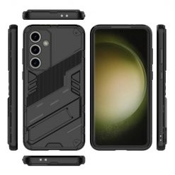 Kryty na mobil | Odolný Kryt Punk armor case čierny – Samsung Galaxy S24 FE | Kryty na mobil