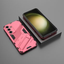 Kryty na mobil | Odolný Kryt Punk armor case ružový – Samsung Galaxy S24 FE | Kryty na mobil