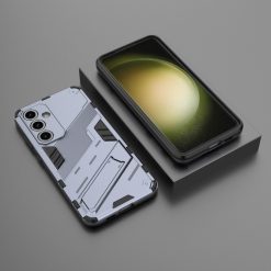 Odolný Kryt Punk armor case sivý – Samsung Galaxy S24 FE | Kryty na mobil Kryty na mobil | Odolný Kryt Punk armor case sivý – Samsung Galaxy S24 FE | Kryty na mobil