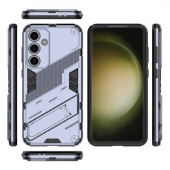 Odolný Kryt Punk armor case sivý – Samsung Galaxy S24 FE | Kryty na mobil Kryty na mobil | Odolný Kryt Punk armor case sivý – Samsung Galaxy S24 FE | Kryty na mobil