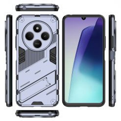 Kryty na mobil | Odolný Kryt Punk armor case sivý – Xiaomi Redmi 14C / Poco C75 | Kryty na mobil