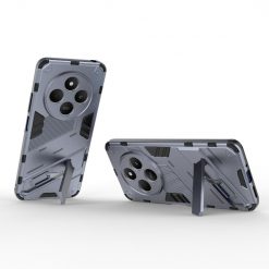 Kryty na mobil | Odolný Kryt Punk armor case sivý – Xiaomi Redmi 14C / Poco C75 | Kryty na mobil