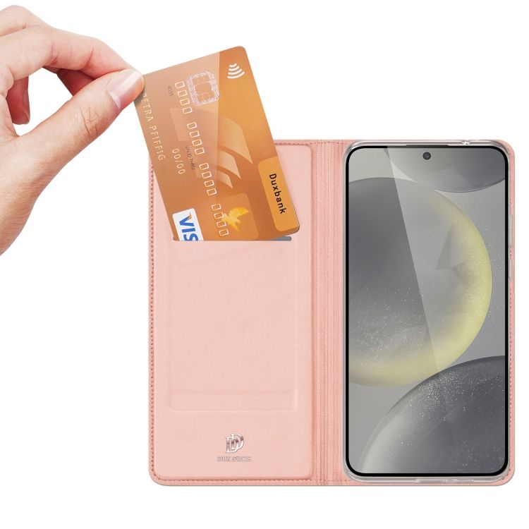 Peňaženkové puzdro Dux Ducis Skin Pro ružové – Samsung Galaxy S24 FE | Kryty na mobil Kryty na mobil | Peňaženkové puzdro Dux Ducis Skin Pro ružové – Samsung Galaxy S24 FE | Kryty na mobil