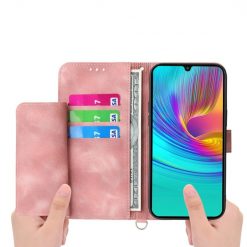 Samsung Galaxy A16 4G/5G / Samsung Galaxy A17 5G Peňaženkové puzdro Embossing Pattern Flowery Mandala ružové | Kryty na mobil Kryty na mobil | Samsung Galaxy A16 4G/5G / Samsung Galaxy A17 5G Peňaženkové puzdro Embossing Pattern Flowery Mandala ružové | Kryty na mobil