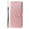 Kryty na mobil | Peňaženkové puzdro Embossing Pattern Mandala Flower fialové – Xiaomi 14T | Kryty na mobil