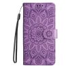 Kryty na mobil | Peňaženkové puzdro Embossing Pattern Slnečnica modré – Samsung Galaxy S24 FE | Kryty na mobil