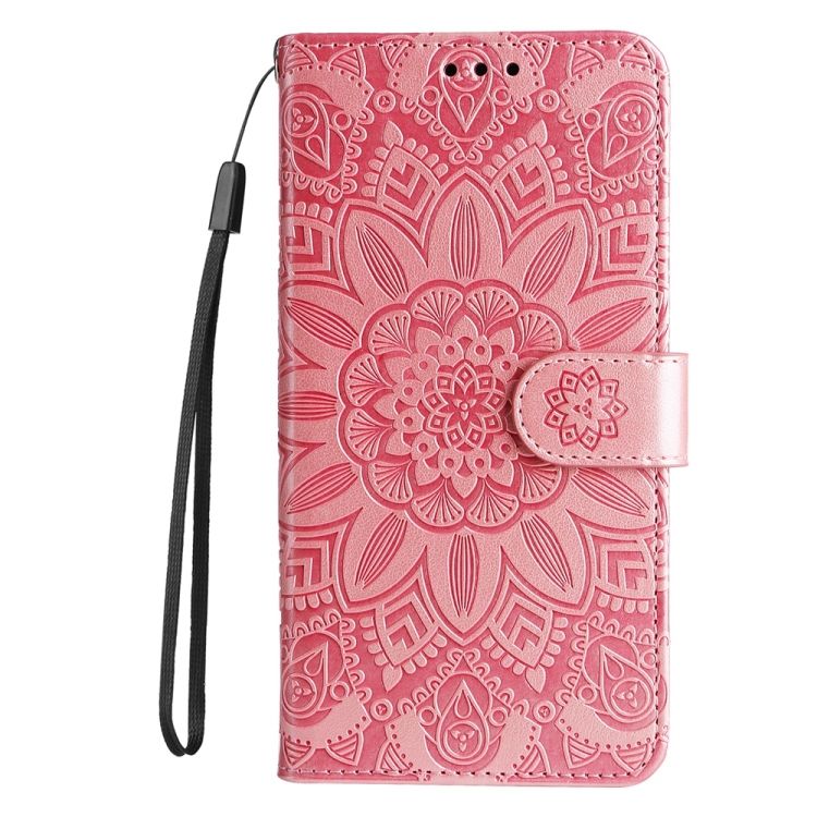 Samsung Galaxy A16 4G/5G / Samsung Galaxy A17 5G Peňaženkové puzdro Embossing Pattern Slnečnica ružové | Kryty na mobil Kryty na mobil | Samsung Galaxy A16 4G/5G / Samsung Galaxy A17 5G Peňaženkové puzdro Embossing Pattern Slnečnica ružové | Kryty na mobil