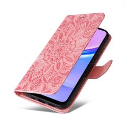 Samsung Galaxy A16 4G/5G / Samsung Galaxy A17 5G Peňaženkové puzdro Embossing Pattern Slnečnica ružové | Kryty na mobil Kryty na mobil | Samsung Galaxy A16 4G/5G / Samsung Galaxy A17 5G Peňaženkové puzdro Embossing Pattern Slnečnica ružové | Kryty na mobil
