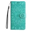 Kryty na mobil | Peňaženkové puzdro Embossing Pattern Slnečnica ružové – Samsung Galaxy S24 FE | Kryty na mobil