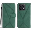 Kryty na mobil | Peňaženkové puzdro Embossing Pattern Stitchy case hnedé – Xiaomi 14T | Kryty na mobil