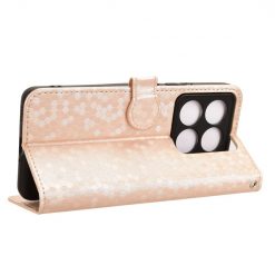 Peňaženkové puzdro Honeycomb Dot Texture Case zlaté – Xiaomi 14T | Kryty na mobil Kryty na mobil | Peňaženkové puzdro Honeycomb Dot Texture Case zlaté – Xiaomi 14T | Kryty na mobil