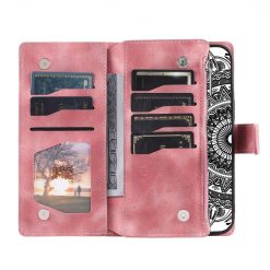 Samsung Galaxy A16 4G/5G Peňaženkové puzdro Mandala zip case ružové | Kryty na mobil Kryty na mobil | Samsung Galaxy A16 4G/5G Peňaženkové puzdro Mandala zip case ružové | Kryty na mobil