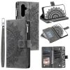 Kryty na mobil | Samsung Galaxy A16 4G/5G Peňaženkové puzdro Mandala zip case červené | Kryty na mobil