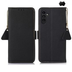 Peňaženkové puzdro RFID Leather case čierne – Samsung Galaxy S24 FE | Kryty na mobil Kryty na mobil | Peňaženkové puzdro RFID Leather case čierne – Samsung Galaxy S24 FE | Kryty na mobil