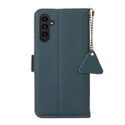 Kryty na mobil | Peňaženkové puzdro RFID Leather case zelené – Samsung Galaxy S24 FE | Kryty na mobil