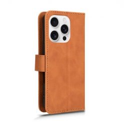 Peňaženkové puzdro Solid hnedé – Apple iPhone 16 Pro Max | Kryty na mobil Kryty na mobil | Peňaženkové puzdro Solid hnedé – Apple iPhone 16 Pro Max | Kryty na mobil
