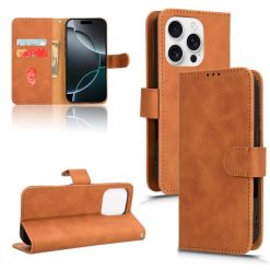 Peňaženkové puzdro Solid hnedé – Apple iPhone 16 Pro Max | Kryty na mobil Kryty na mobil | Peňaženkové puzdro Solid hnedé – Apple iPhone 16 Pro Max | Kryty na mobil
