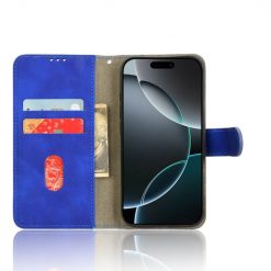 Peňaženkové puzdro Solid modré – Apple iPhone 16 Pro Max | Kryty na mobil Kryty na mobil | Peňaženkové puzdro Solid modré – Apple iPhone 16 Pro Max | Kryty na mobil