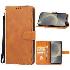 Kryty na mobil | Peňaženkové puzdro Splendid case hnedé – Samsung Galaxy S24 FE | Kryty na mobil