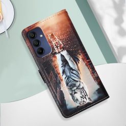 Samsung Galaxy A16 4G/5G Knižkové puzdro Trendy Cross case Mačka a tiger | Kryty na mobil Kryty na mobil | Samsung Galaxy A16 4G/5G Knižkové puzdro Trendy Cross case Mačka a tiger | Kryty na mobil