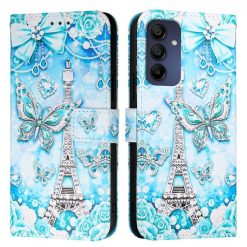 Samsung Galaxy A16 4G/5G Knižkové puzdro Trendy Cross case Motýľ a Paríž