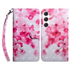Samsung Galaxy A16 4G/5G Knižkové puzdro Trendy Cross case Ružový kvet | Kryty na mobil Kryty na mobil | Samsung Galaxy A16 4G/5G Knižkové puzdro Trendy Cross case Ružový kvet | Kryty na mobil