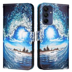 Kryty na mobil | Samsung Galaxy A16 4G/5G Knižkové puzdro Trendy Cross case Vlna | Kryty na mobil