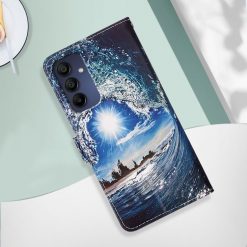 Kryty na mobil | Samsung Galaxy A16 4G/5G Knižkové puzdro Trendy Cross case Vlna | Kryty na mobil