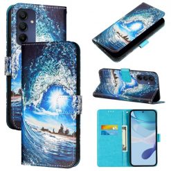 Kryty na mobil | Samsung Galaxy A16 4G/5G Knižkové puzdro Trendy Cross case Vlna | Kryty na mobil