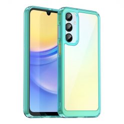Samsung Galaxy A16 4G/5G Ochranný kryt Colorful Acrylic case transparentno-modrý