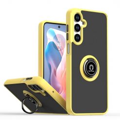 Samsung Galaxy A16 4G/5G Odolný kryt Shadow Ring case žltý