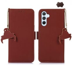 Samsung Galaxy A16 4G/5G Peňaženkové puzdro RFID Leather case hnedé | Kryty na mobil Kryty na mobil | Samsung Galaxy A16 4G/5G Peňaženkové puzdro RFID Leather case hnedé | Kryty na mobil