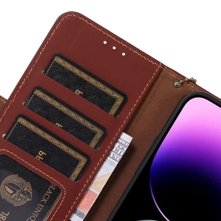 Samsung Galaxy A16 4G/5G Peňaženkové puzdro RFID Leather case hnedé | Kryty na mobil Kryty na mobil | Samsung Galaxy A16 4G/5G Peňaženkové puzdro RFID Leather case hnedé | Kryty na mobil