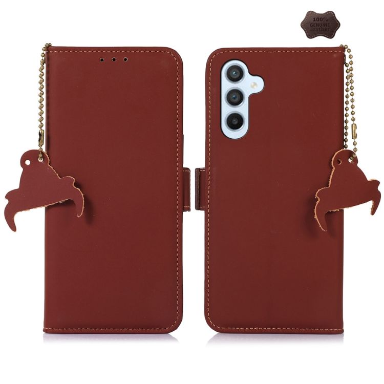 Samsung Galaxy A16 4G/5G Peňaženkové puzdro RFID Leather case hnedé | Kryty na mobil Kryty na mobil | Samsung Galaxy A16 4G/5G Peňaženkové puzdro RFID Leather case hnedé | Kryty na mobil